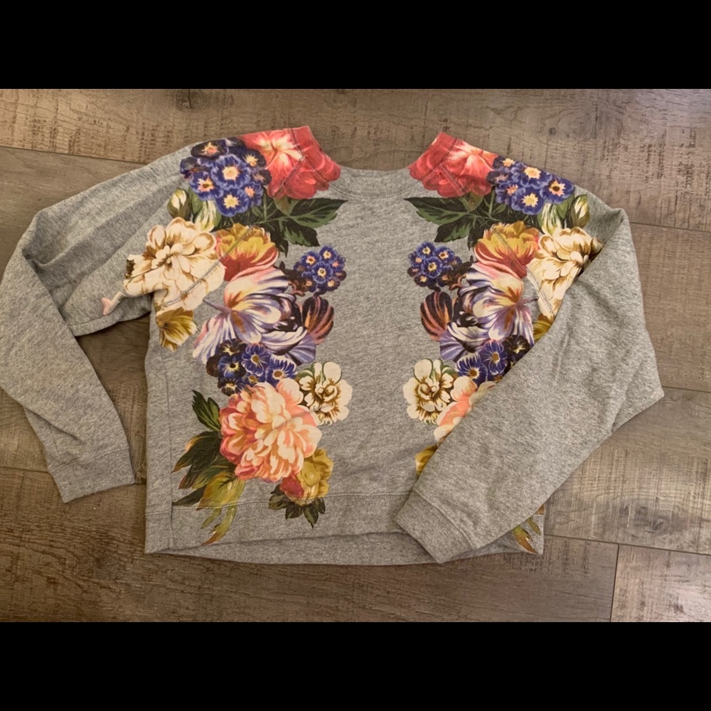 JCREW floral sweater